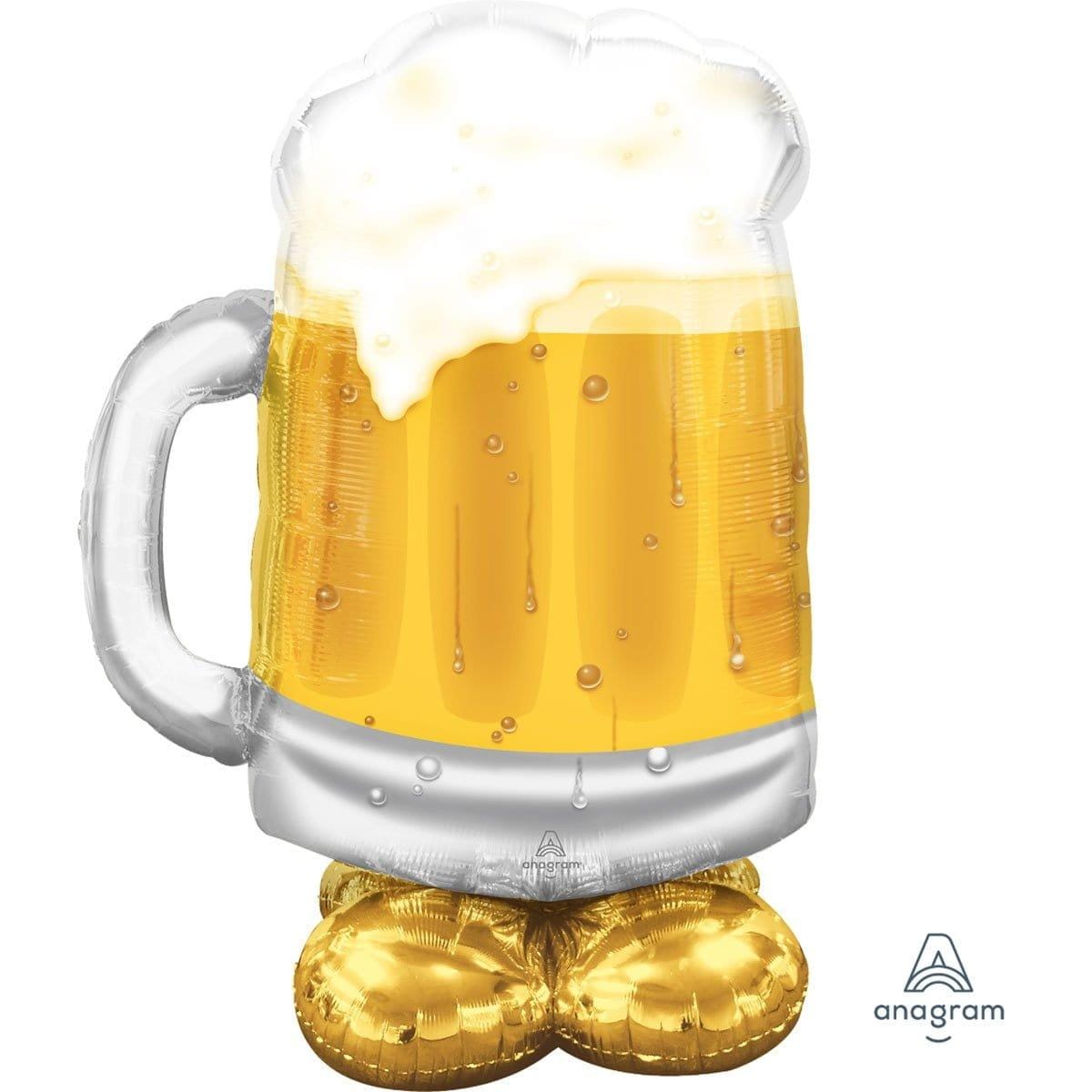 Buy Balloons Beer Mug Airloonz Standing Foil Air-Filled Balloon sold at Party Expert