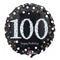 Buy Balloons Black And Gold 100th Birthday Foil Balloon, 18 Inches sold at Party Expert