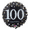 Buy Balloons Black And Gold 100th Birthday Foil Balloon, 18 Inches sold at Party Expert