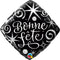Buy Balloons Black And Silver Bonne Fête Foil Balloon, 18 Inches sold at Party Expert