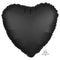 Buy Balloons Black Heart Shape Foil Balloon, 18 Inches sold at Party Expert