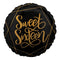 Buy Balloons Black Sweet Sixteen Foil Balloon, 18 Inches sold at Party Expert