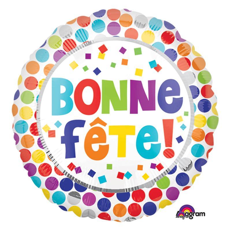 Buy Balloons Bonne Fête Foil Balloon, 18 Inches sold at Party Expert