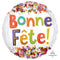 Buy Balloons Bonne Fête Watercolor Foil Balloon, 18 Inches sold at Party Expert