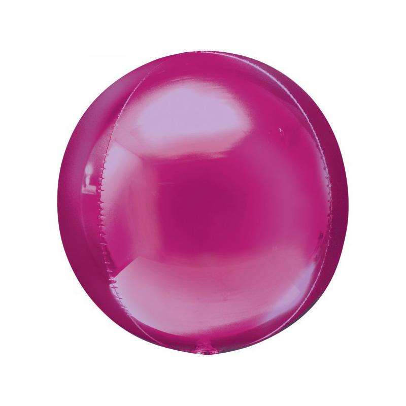 Buy Balloons Bright Pink Orbz Balloon, 16 Inches sold at Party Expert