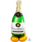 LE GROUPE BLC INTL INC Balloons Bubbly Wine Bottle Airloonz Standing Foil Air-Filled Balloon, 60 Inches, 1 Count 026635831208