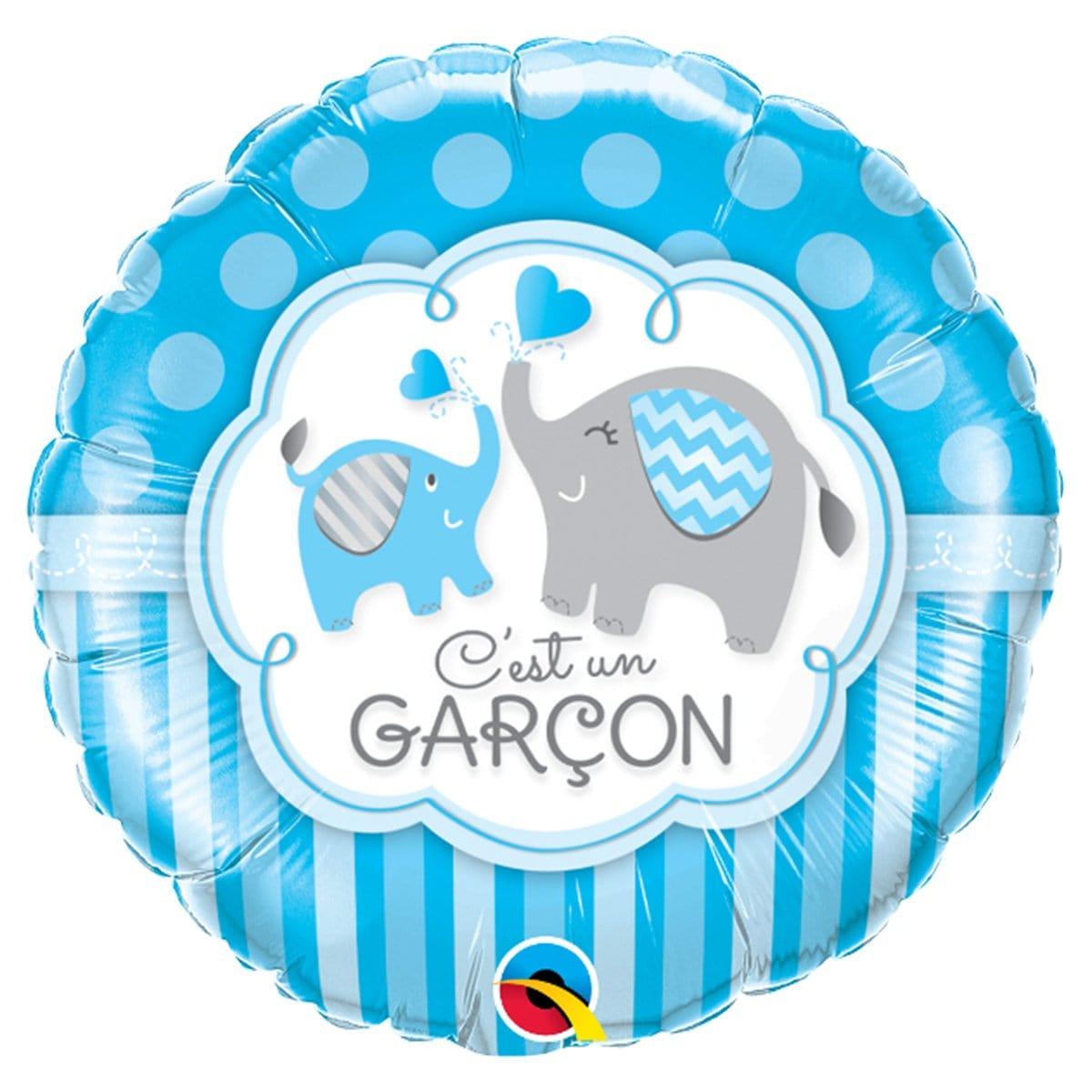 Buy Balloons C'est Un Garçon Elephant Foil Balloon, 18 Inches sold at Party Expert