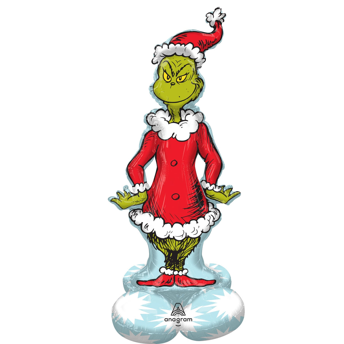 LE GROUPE BLC INTL INC Balloons Christmas Grinch Airloonz Standing Foil Air-Filled Balloon, 59 Inches 26635449298