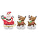 LE GROUPE BLC INTL INC Balloons Christmas Santa and Reindeer Airloonz Standing Foil Air-Filled Balloon, 99 Inches