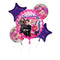 LE GROUPE BLC INTL INC Balloons Disney Zombies 3 Balloon Bouquet, Helium Inflation not Included, 5 Count 026635447591