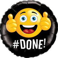 Buy Balloons # Done Grad Foil Balloon, 18 Inches sold at Party Expert