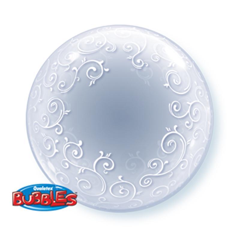 Buy Balloons Fancy Filigree Bubble Deco. Balloon sold at Party Expert