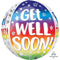 LE GROUPE BLC INTL INC Balloons Get Well Soon Rainbow Orbz Balloon, 15 Inches, 1 Count