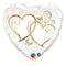 Buy Balloons Gold Entwinned Hearts Foil Balloon, 18 Inches sold at Party Expert
