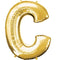 Buy Balloons Gold Letter C Foil Balloon, 32 Inches sold at Party Expert