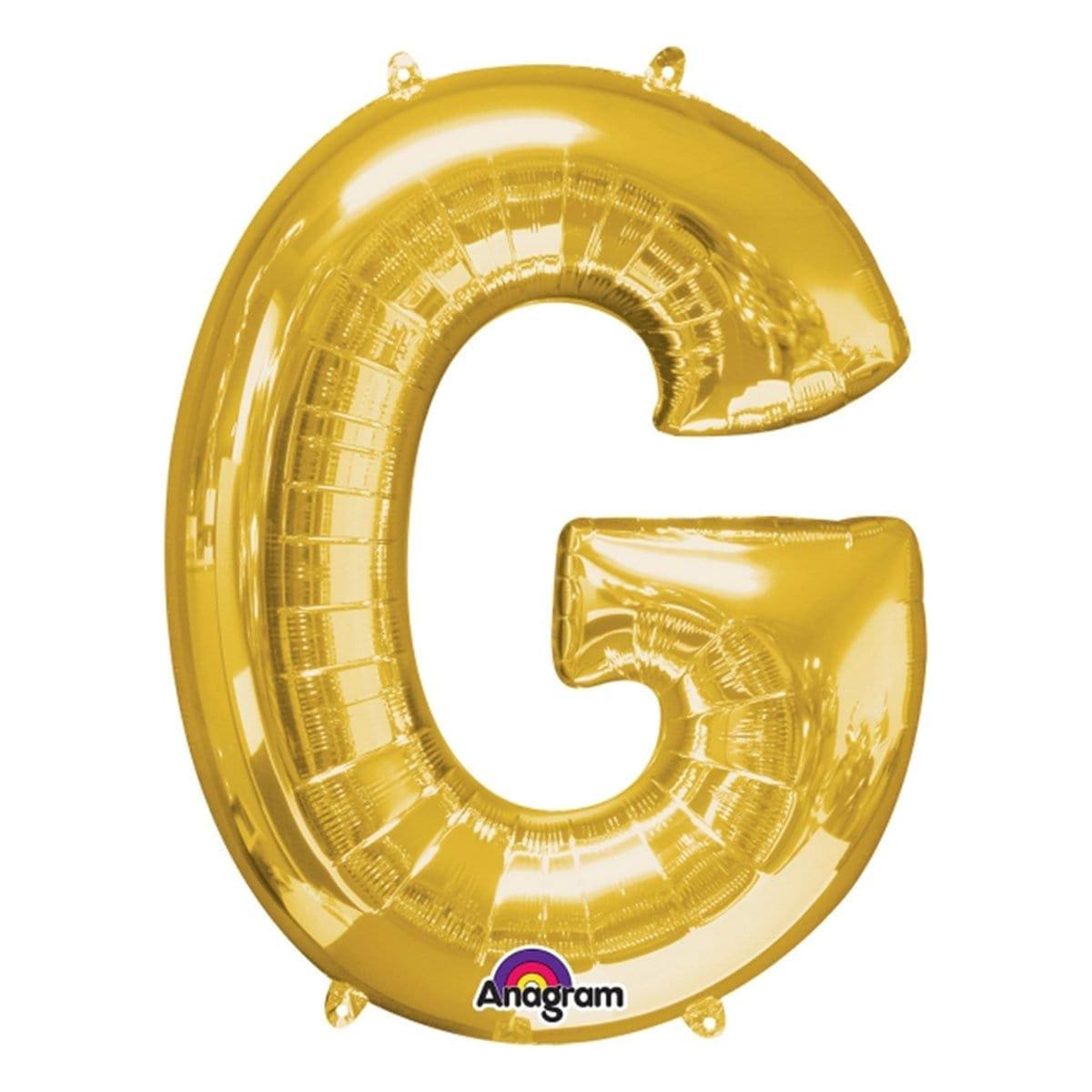 Buy Balloons Gold Letter G Foil Balloon, 16 Inches sold at Party Expert