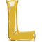 Buy Balloons Gold Letter L Foil Balloon, 32 Inches sold at Party Expert