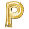 Buy Balloons Gold Letter P Foil Balloon, 16 Inches sold at Party Expert