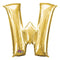 Buy Balloons Gold Letter W Foil Balloon, 32 Inches sold at Party Expert