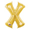 Buy Balloons Gold Letter X Foil Balloon, 16 Inches sold at Party Expert