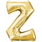 Buy Balloons Gold Letter Z Foil Balloon, 32 Inches sold at Party Expert
