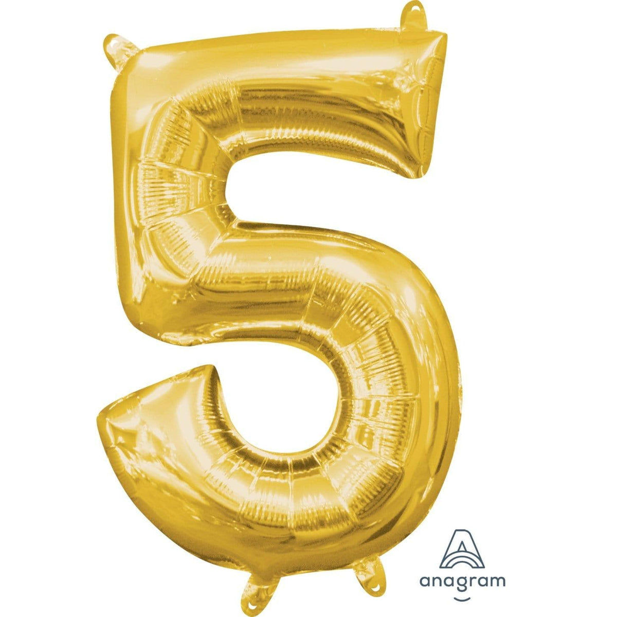 Buy Balloons Gold Number 5 Foil Balloon, 16 Inches sold at Party Expert