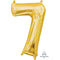 Buy Balloons Gold Number 7 Foil Balloon, 16 Inches sold at Party Expert