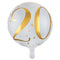 LE GROUPE BLC INTL INC Balloons Gold Trendy Age #20 Foil Balloon, 18 Inches, 1 Count 3660380045021