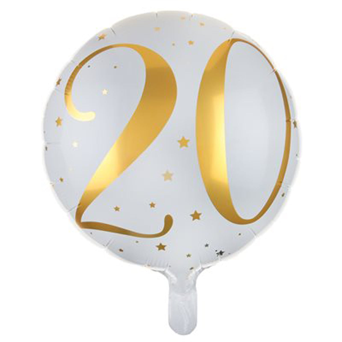 LE GROUPE BLC INTL INC Balloons Gold Trendy Age #20 Foil Balloon, 18 Inches, 1 Count 3660380045021