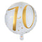 LE GROUPE BLC INTL INC Balloons Gold Trendy Age 70th Birthday Foil Balloon, 18 Inches, 1 Count 3660380045076