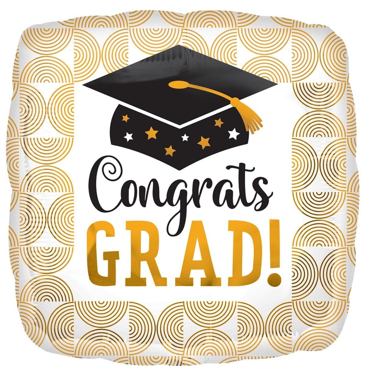 LE GROUPE BLC INTL INC Balloons Graduation Foil Balloon "Congrats Grad!", Square, 18 in