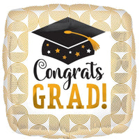 LE GROUPE BLC INTL INC Balloons Graduation Foil Balloon "Congrats Grad!", Square, 18 in