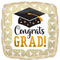 LE GROUPE BLC INTL INC Balloons Graduation Supershape Foil Balloon "Congrats Grad!", Square, 28 in
