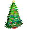 LE GROUPE BLC INTL INC Balloons Green Christmas Tree Supershape Balloon, 36 Inches 026635404266