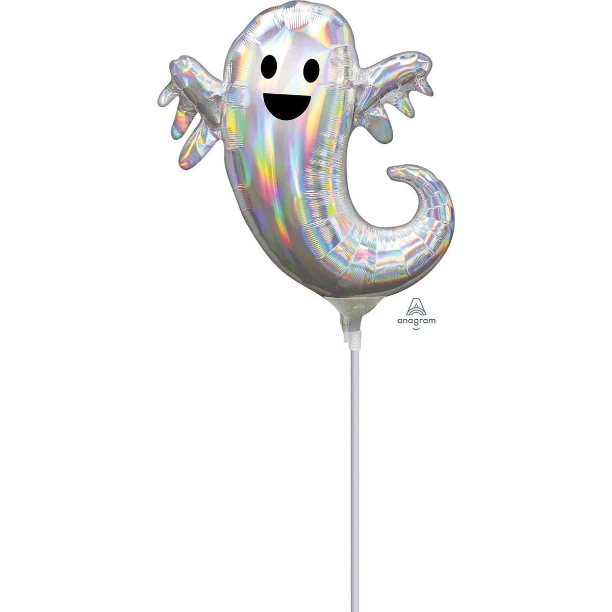 LE GROUPE BLC INTL INC Balloons Halloween Iridescent Ghost Air-Filled Foil Balloon, 14 Inches 026635399982
