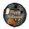 LE GROUPE BLC INTL INC Balloons Halloween Nature In The Night Satin Round Foil Balloon, "Happy Halloween", 18 Inches 026635448307