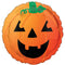 LE GROUPE BLC INTL INC Balloons Halloween Orange Pumpkin Round Foil Balloon, 18 Inches 026635448505