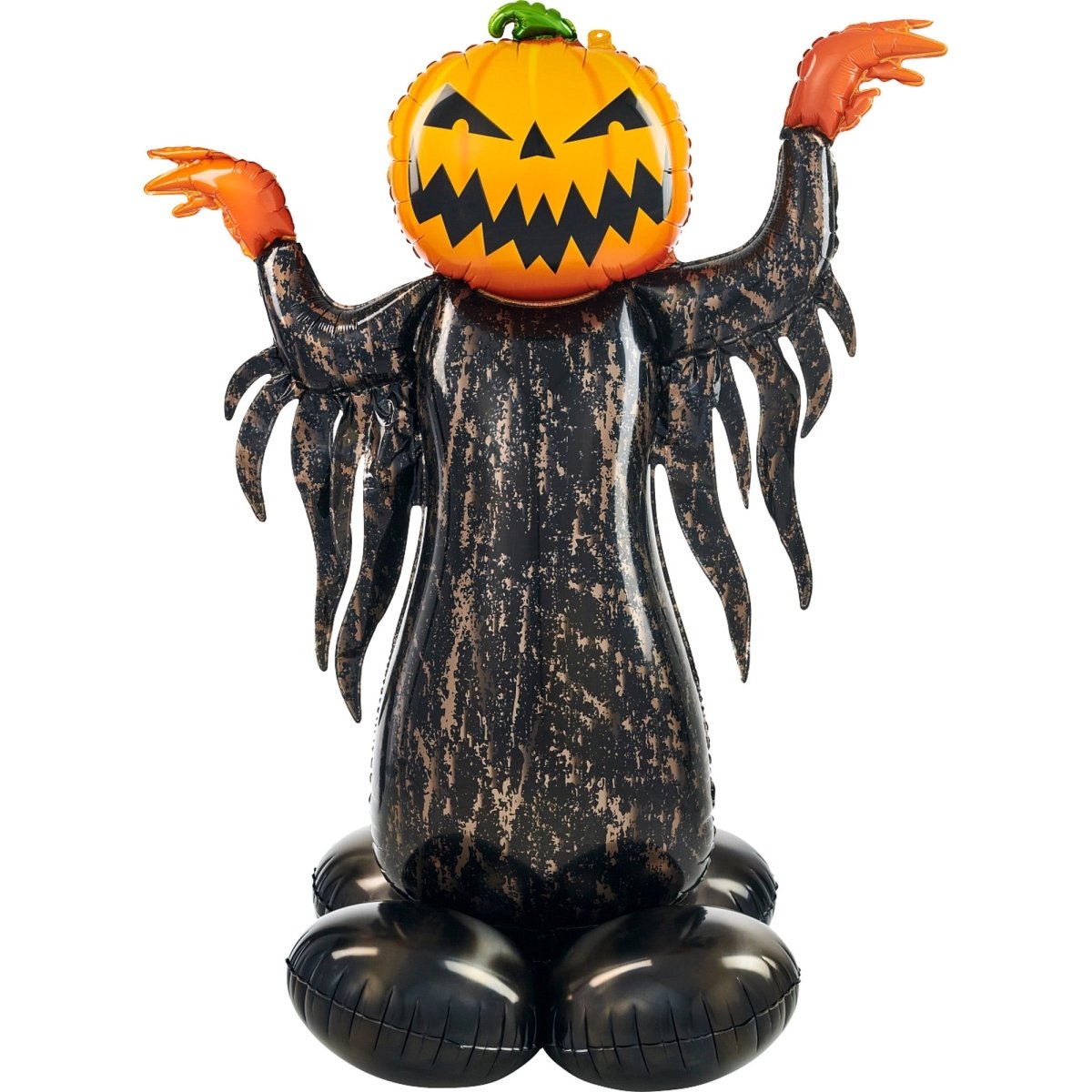 LE GROUPE BLC INTL INC Balloons Halloween Pumpkin Head Ghost Air-Filled Standing Airloonz Foil Balloon, 37 x 53 Inches 026635430517