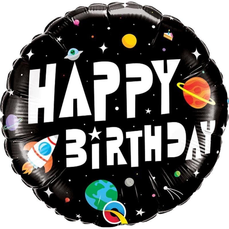 Buy Balloons Happy Birthday Astronaut Foil Balloon, 18 Inches sold at Party Expert