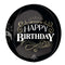 LE GROUPE BLC INTL INC Balloons Happy Birthday Better with Age Orbz Balloon, Black, Gold & White, 15 Inches, 1 Count