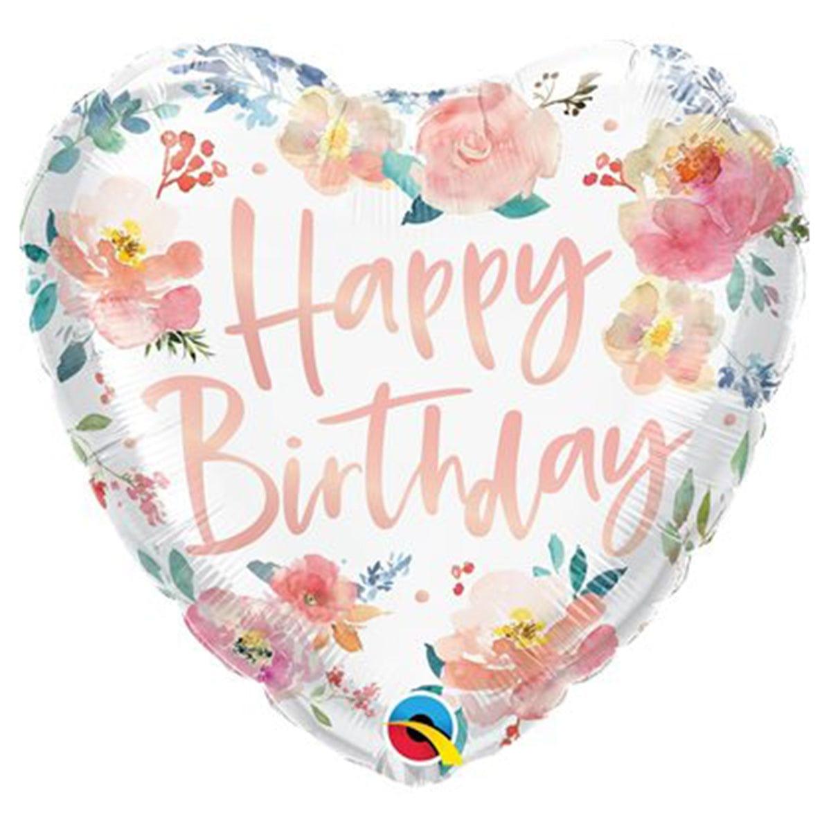 LE GROUPE BLC INTL INC Balloons Happy Birthday Flower Foil Balloon, 18 in