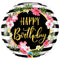 Buy Balloons Happy Birthday Hibiscus Foil Balloon, 18 Inches sold at Party Expert