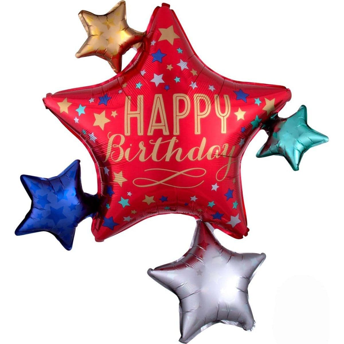 Buy Balloons Happy Birthday Star Supershape Foil Balloon sold at Party Expert