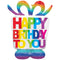 LE GROUPE BLC INTL INC Balloons Happy Birthday to You Airloonz Foil Air-Filled Balloon, 50 Inches 026635428293