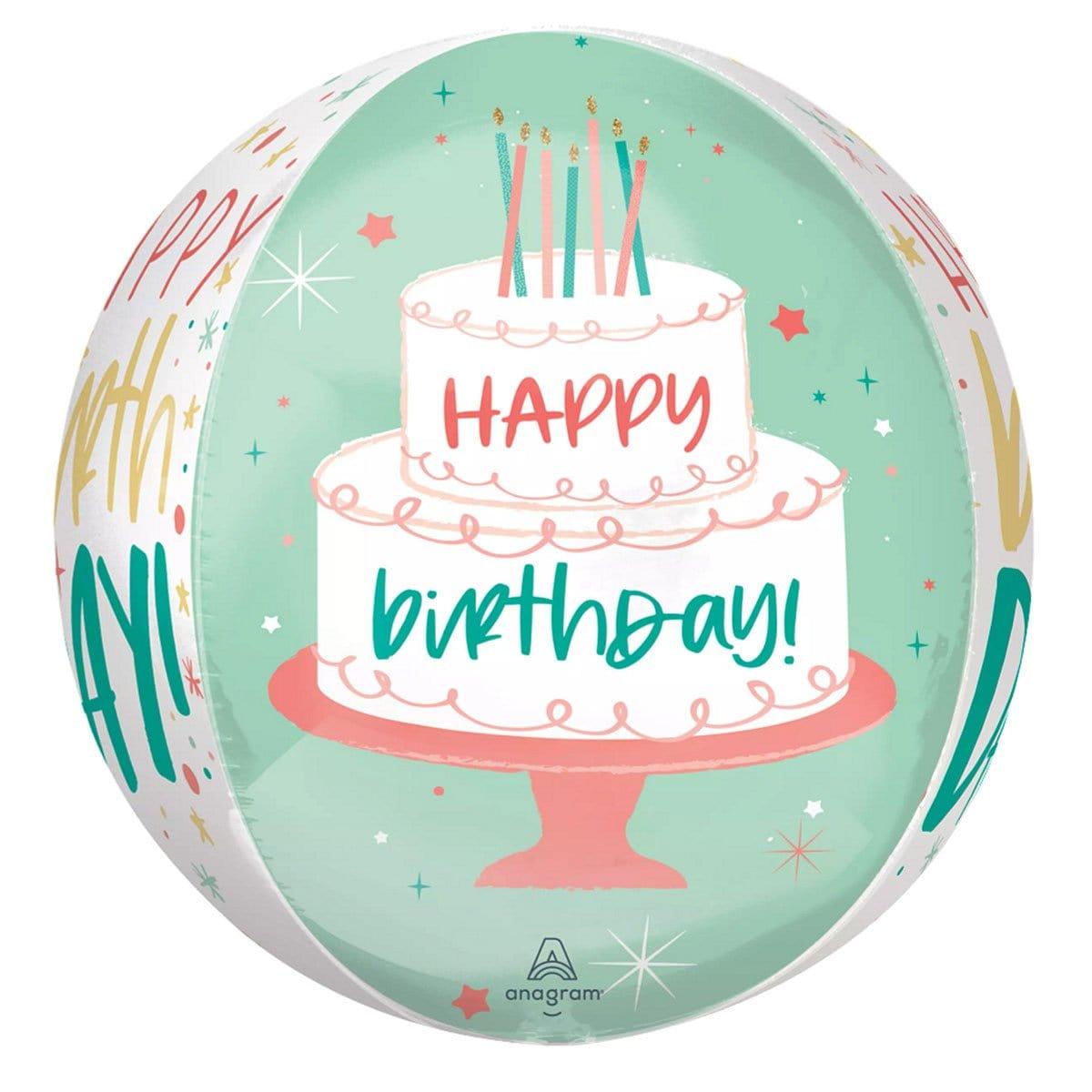 Buy Balloons Happy Cake Day Orbz Balloon sold at Party Expert