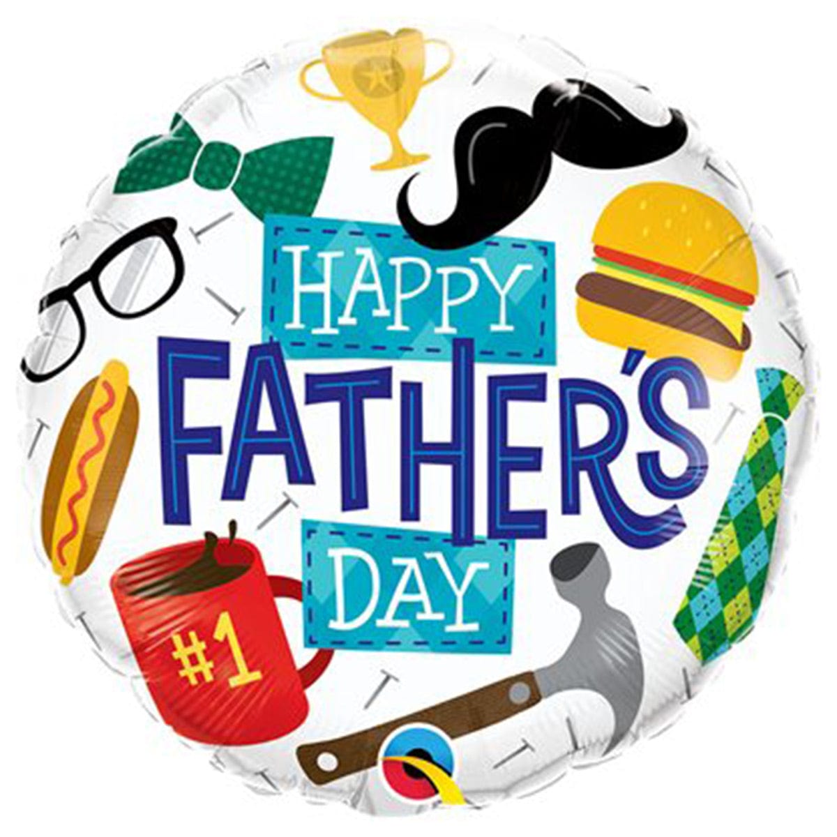 LE GROUPE BLC INTL INC Balloons "Happy Father's Day" Foil Balloon, 18 in