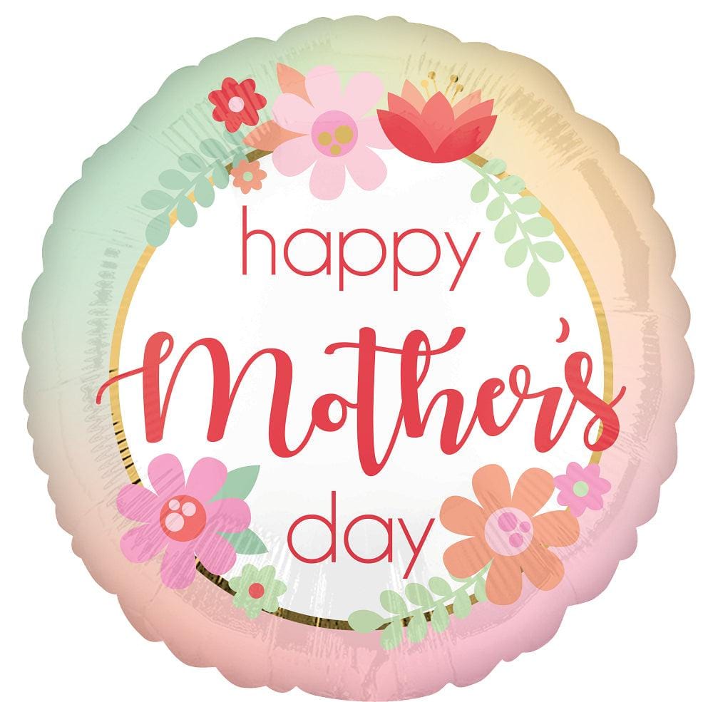 LE GROUPE BLC INTL INC Balloons "Happy Mother's Day" Foil Balloon, 18 in, Floral