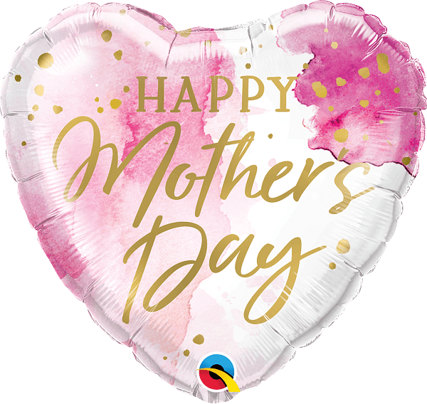 LE GROUPE BLC INTL INC Balloons "Happy Mother's Day" Foil Balloon, 18 in, Pink Watercolour