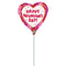 LE GROUPE BLC INTL INC Balloons "Happy Valentine's Day!" Pink, Red and White Heart Shaped Foil Balloon, 9 Inches, 1 Count