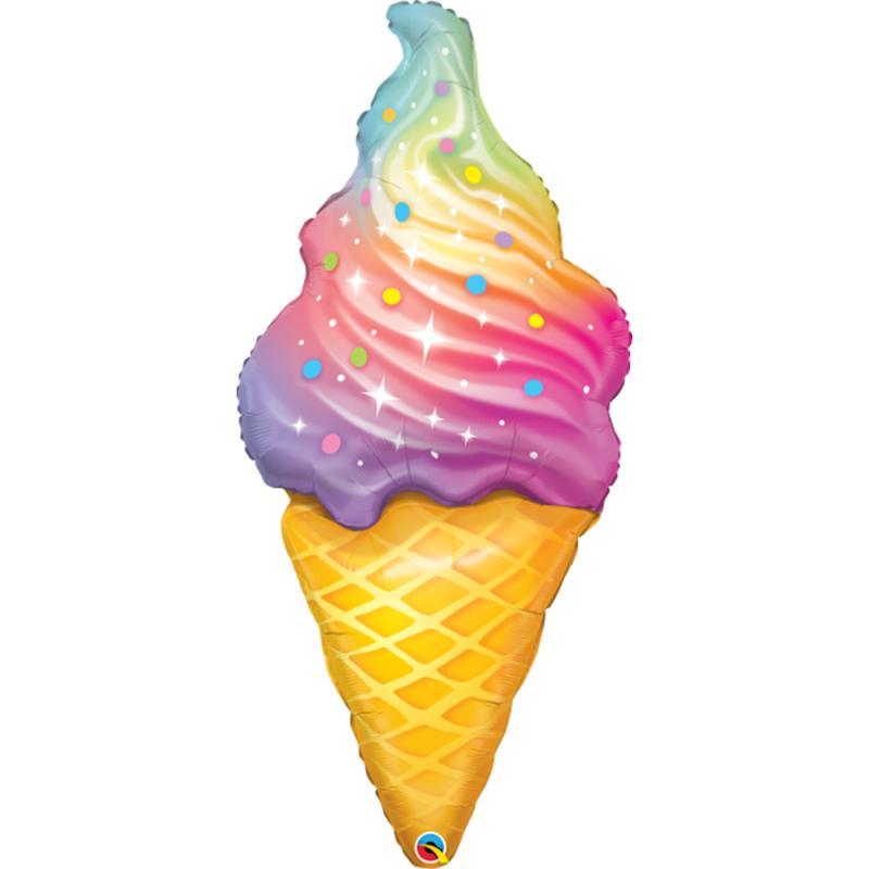 Buy Balloons Ice Cream Cone Supershape Balloon sold at Party Expert
